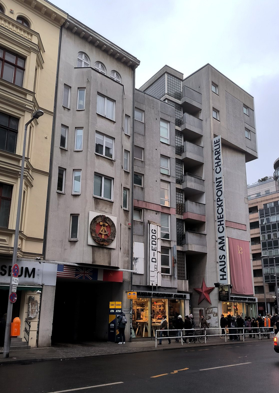 One of the politically charged places in #Berlin is still Checkpoint Charlie., media 3