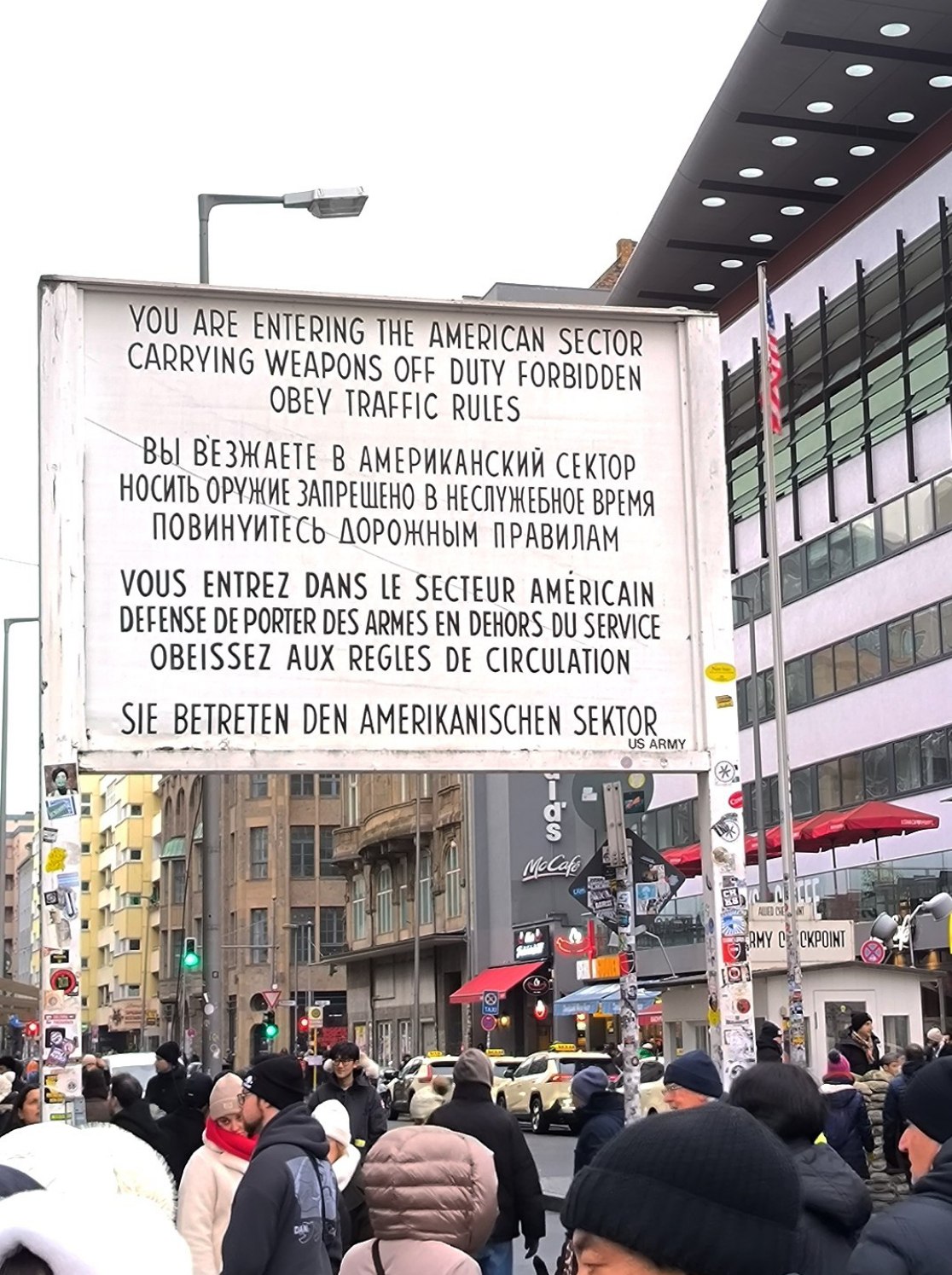 One of the politically charged places in #Berlin is still Checkpoint Charlie., media 4